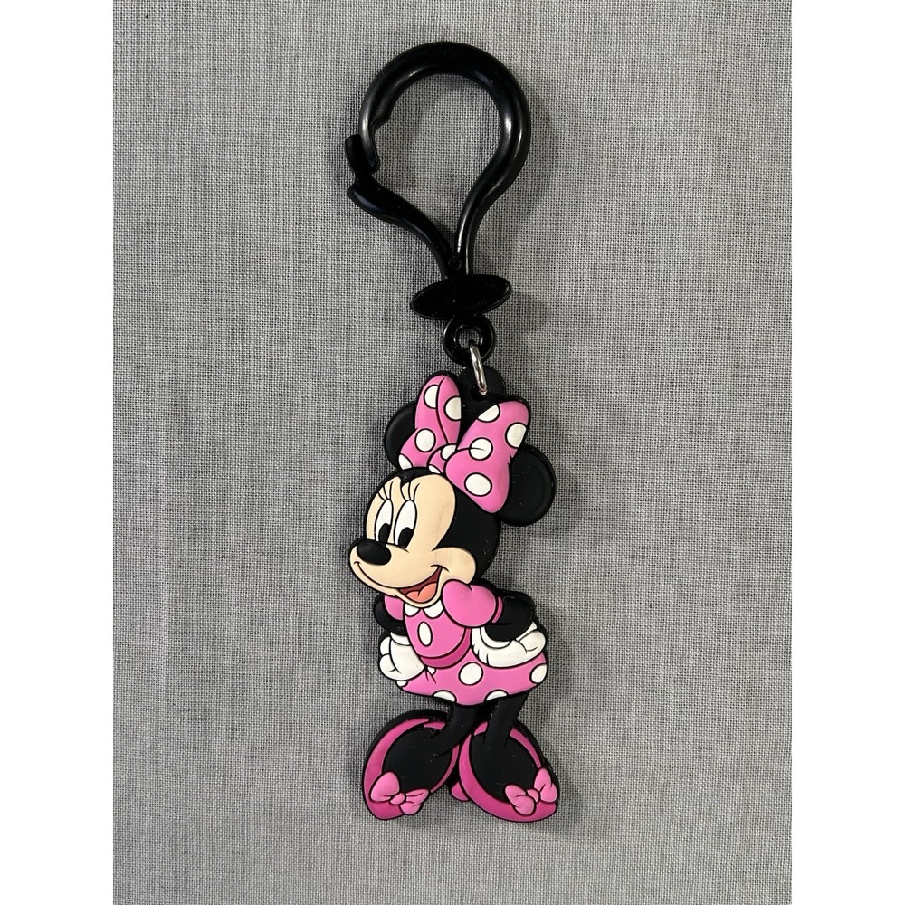 Disney Minnie Mouse Backpack Clip Keychain 5"